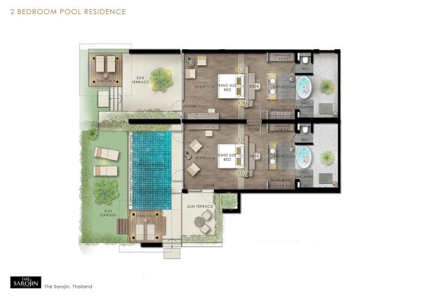 2 Bedroom Pool Residence